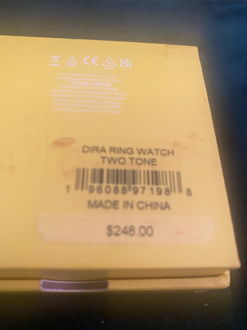 Kendra Scott watch ring 💍 gold plated very sheik - Picture 4 of 4